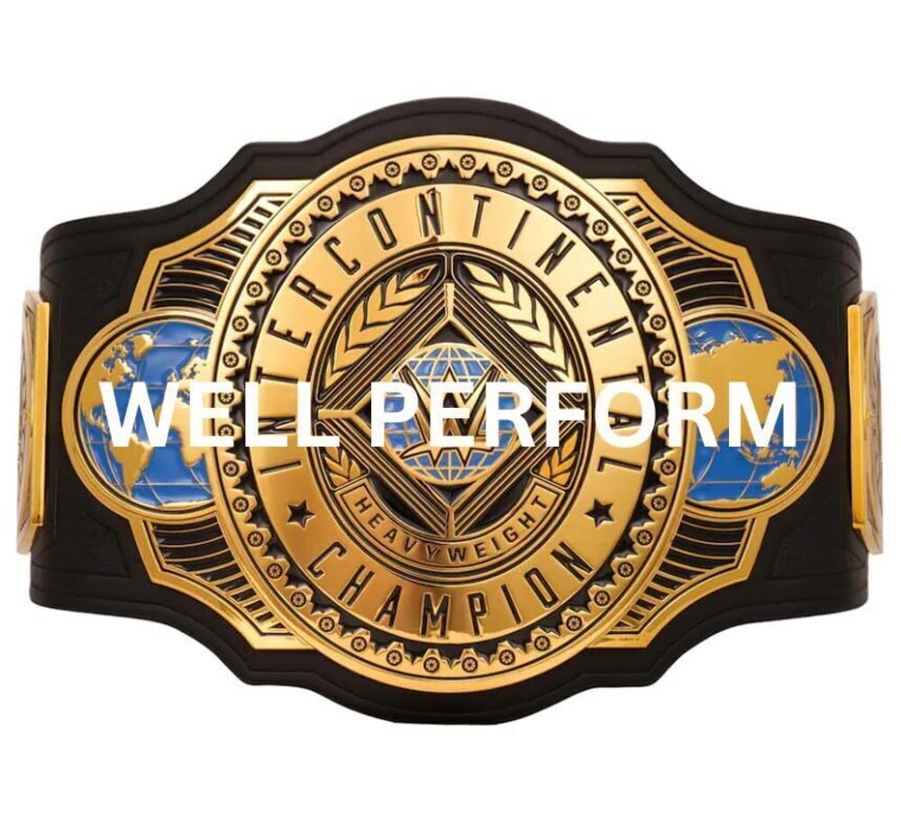 5743 Intercontinental Championship Title Belt Replica, World Heavyweight